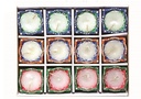 Hand Painted Diyas with wax In Gift Box (Set of 12) (2.75”)