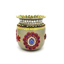 St. Steel  Hand Painted Lota 4.5”