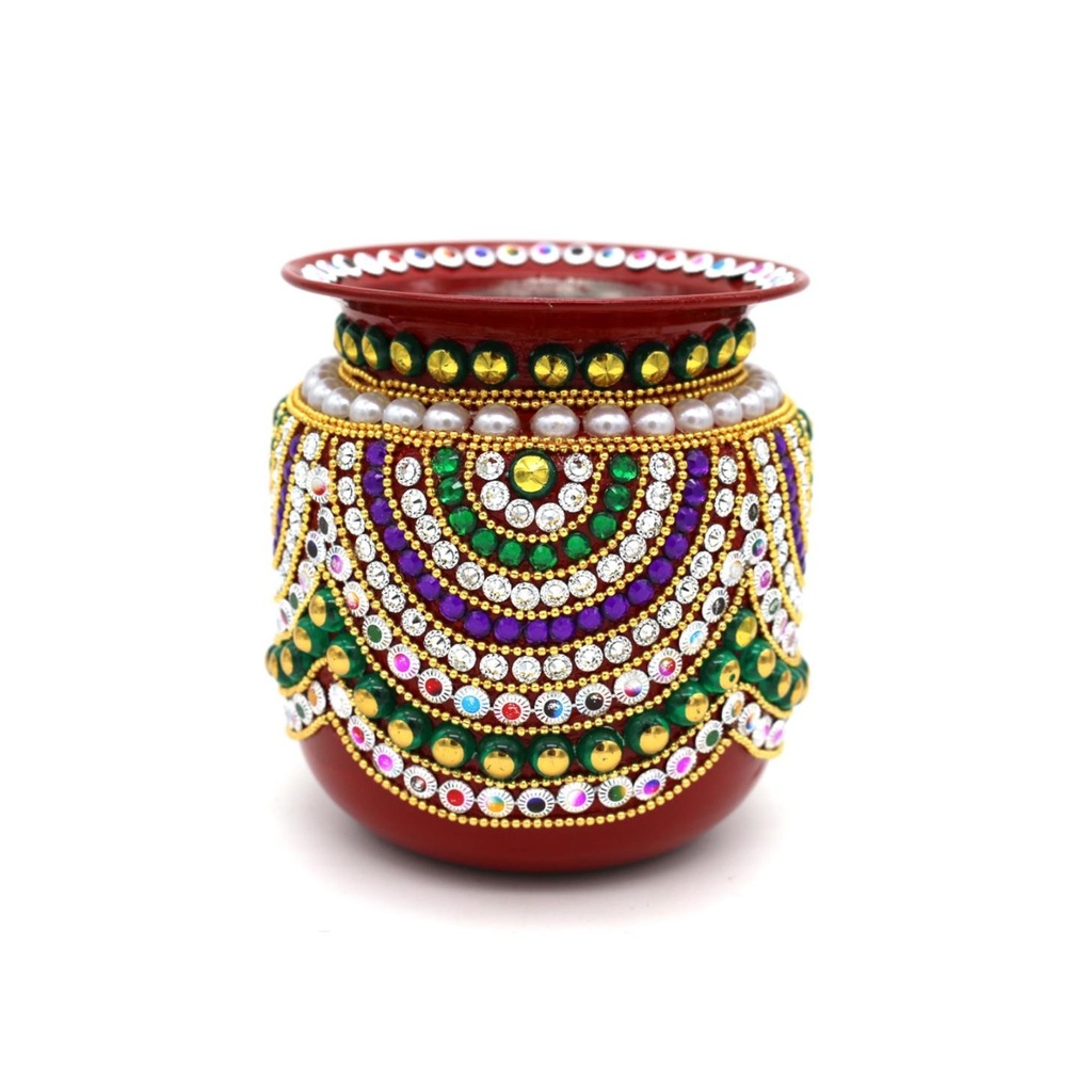 St. Steel Hand Painted Lota 4.5”