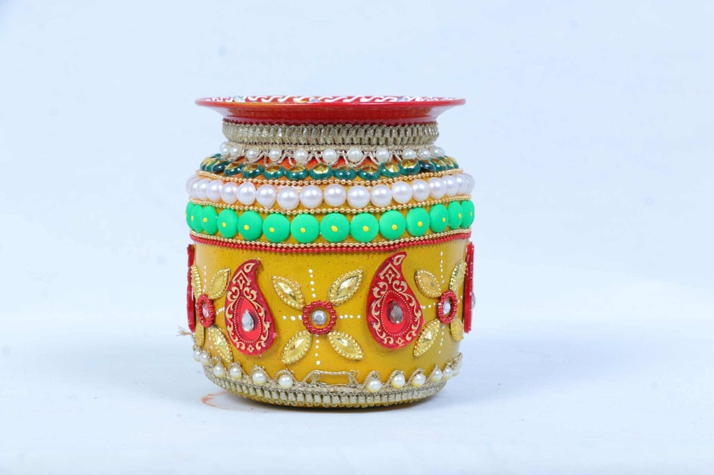 St. Steel Hand Painted Lota 4.5”