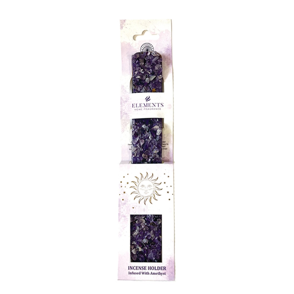 [14613] Amethyst Elements Incense Ash Catcher