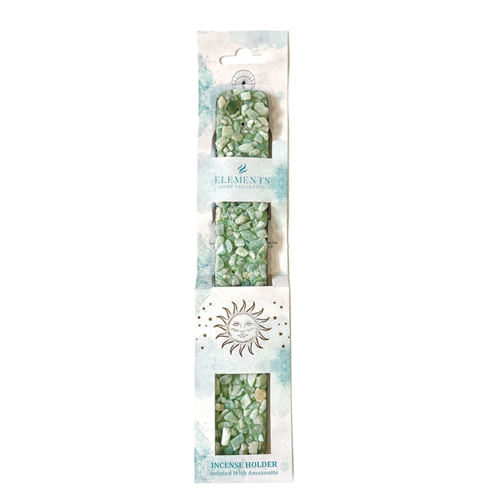 [14615] Amazonite Elements Incense Ash Catcher