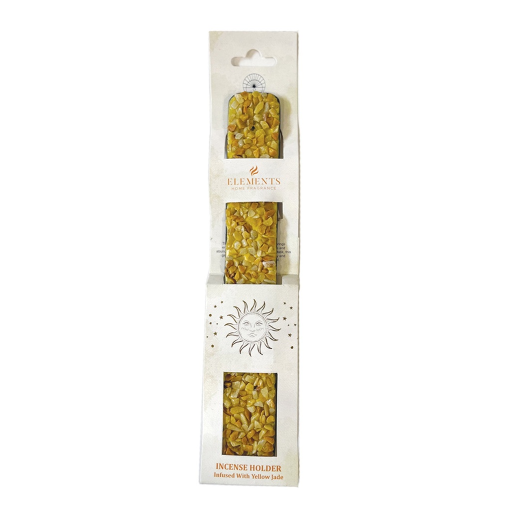 [14619] Yellow Jade Elements Incense Ash Catcher