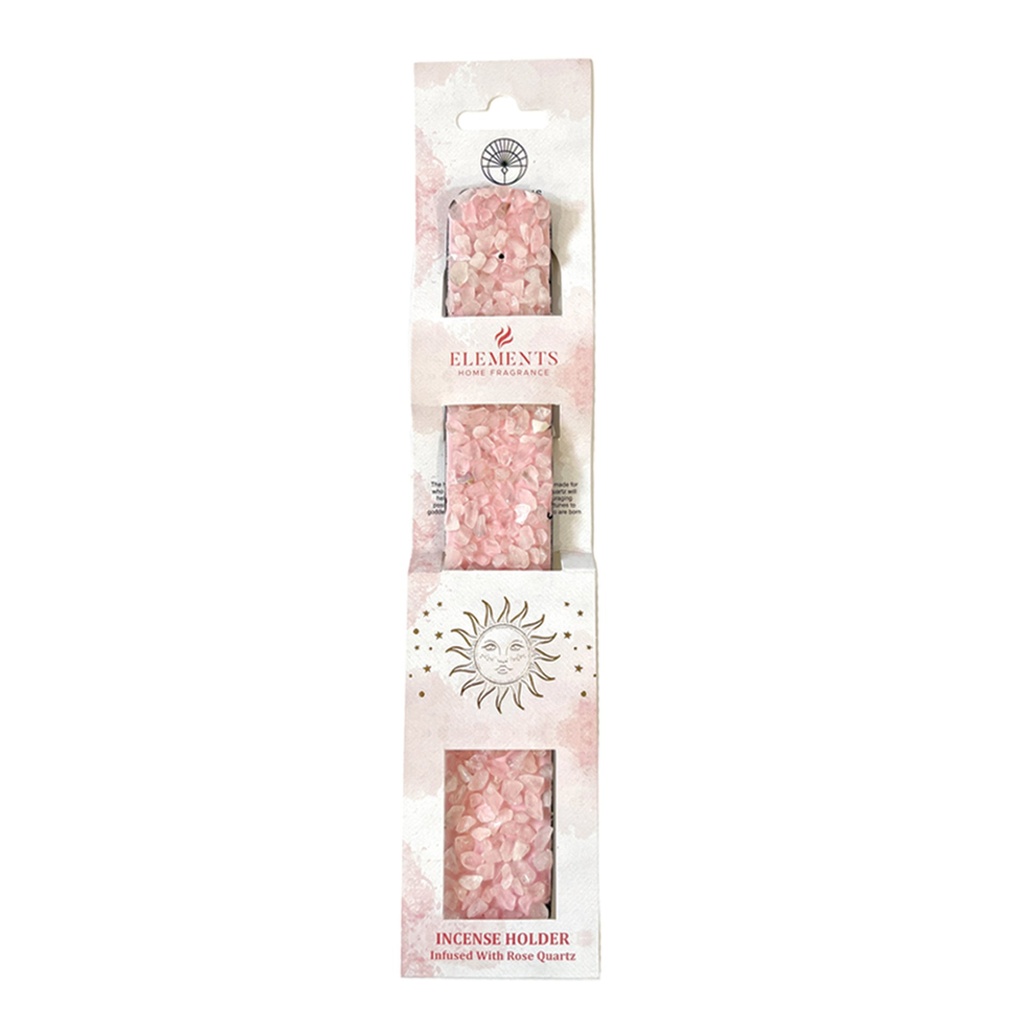 [14622] Rose Quartz Elements Incense Ash Catcher