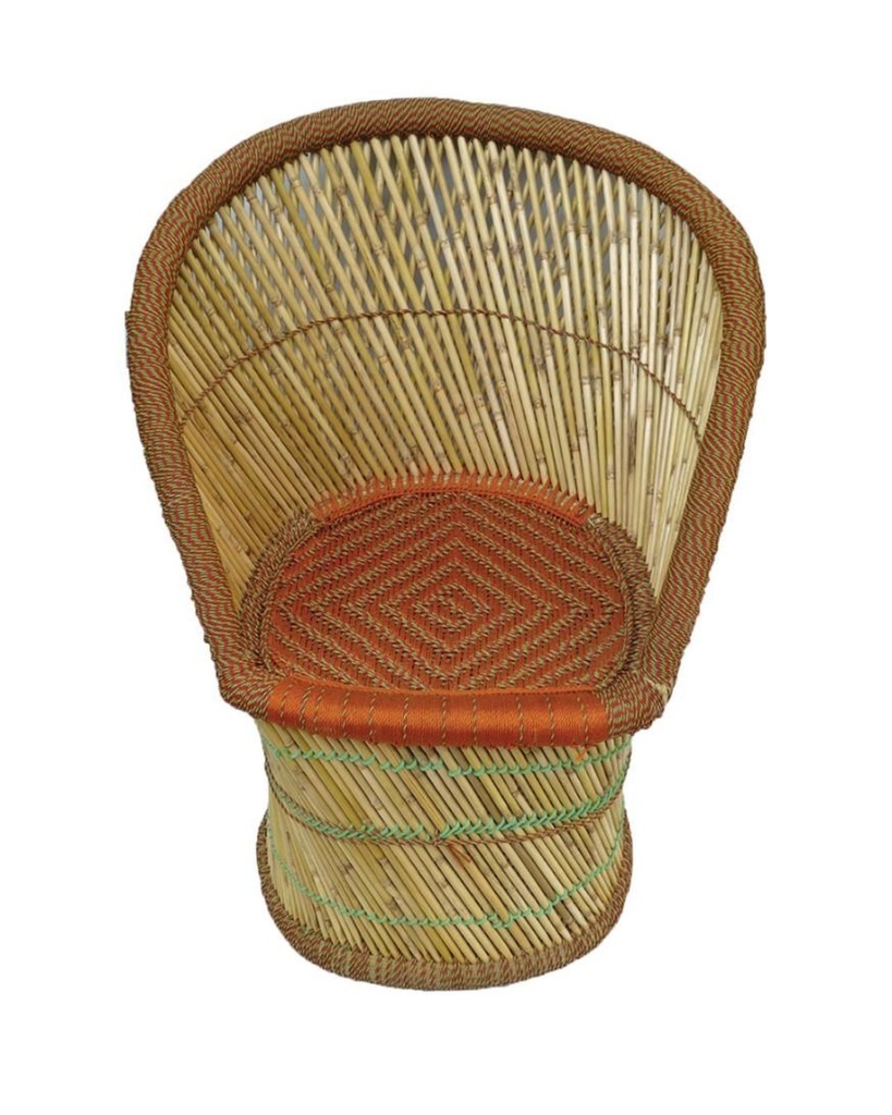 Hand Made Cane Chair (H: 34”)