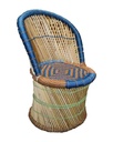 Hand Made Cane Chair (H: 26”, W: 19”)