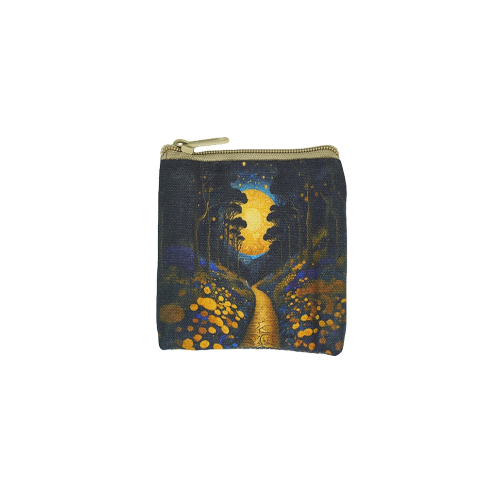[14714] Moonlit Forest Coin Purse – 3.5" x 4"