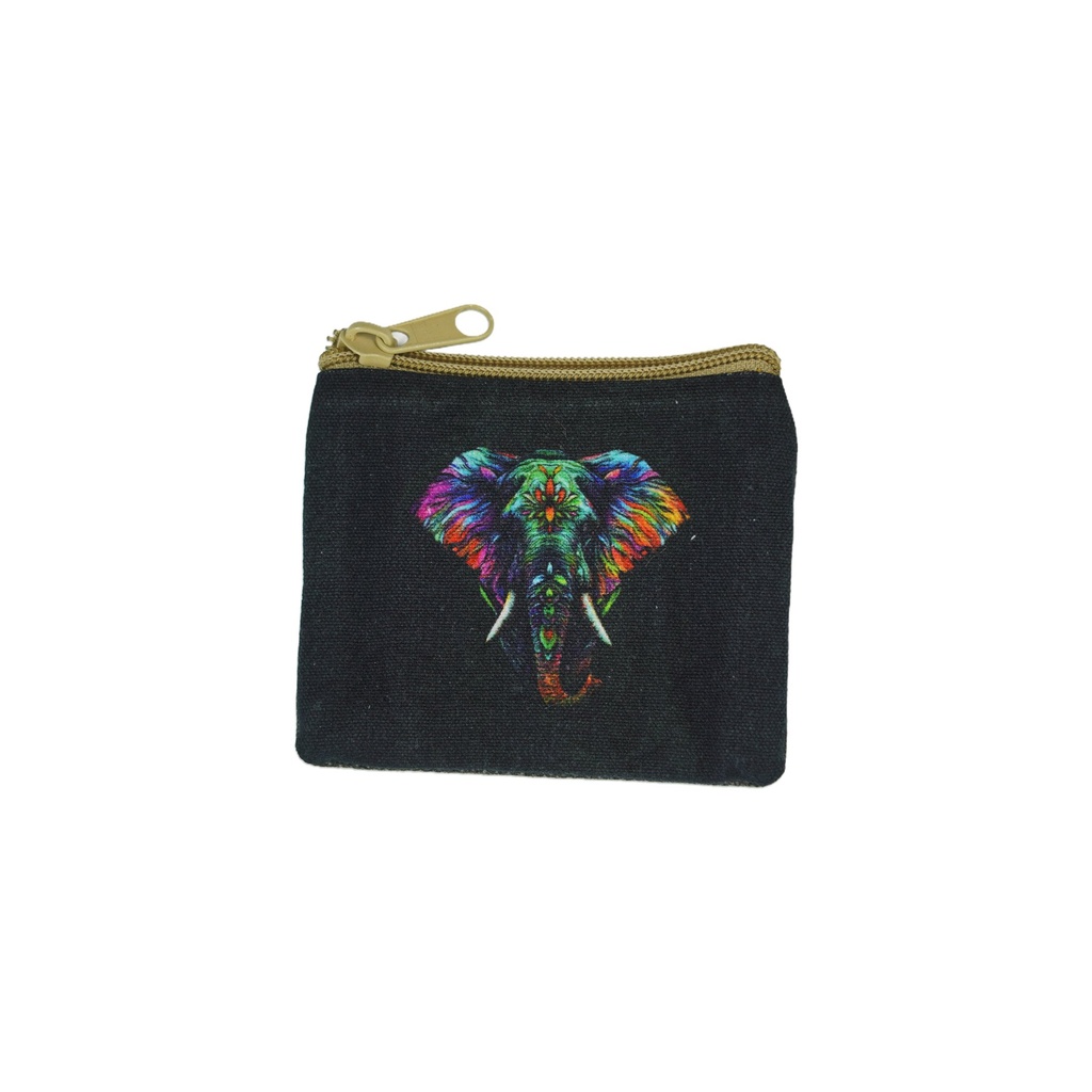 [14716] Elephant Coin Purse – 3.5" x 4"