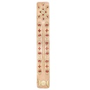 11" Beige Hand-Painted Wooden Incense Ash Catchers