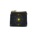 Sun Moon Black Coin Purse – 3.5" x 4"