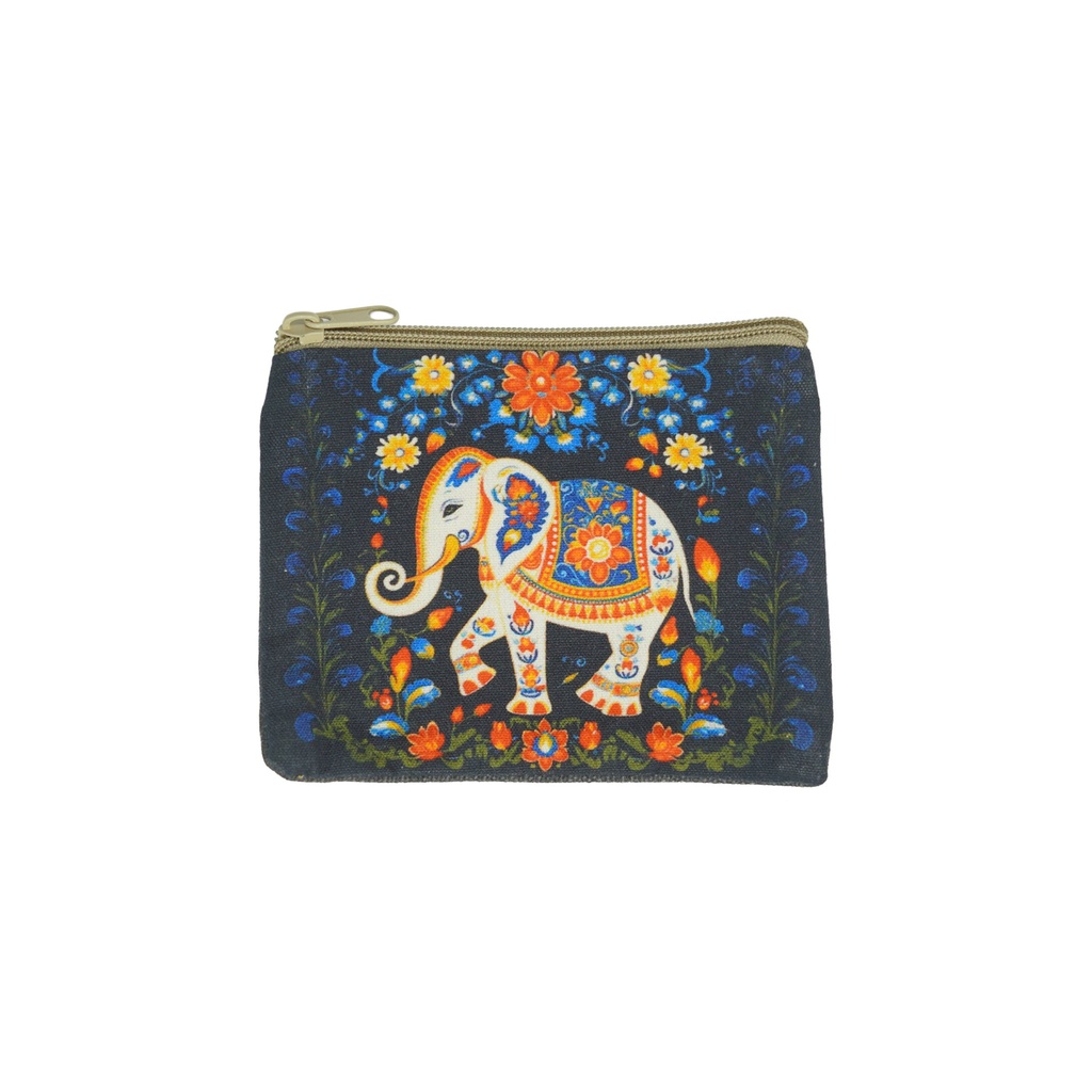 [14731] Elephant Cosmetic Purse – 6" x 4.5"