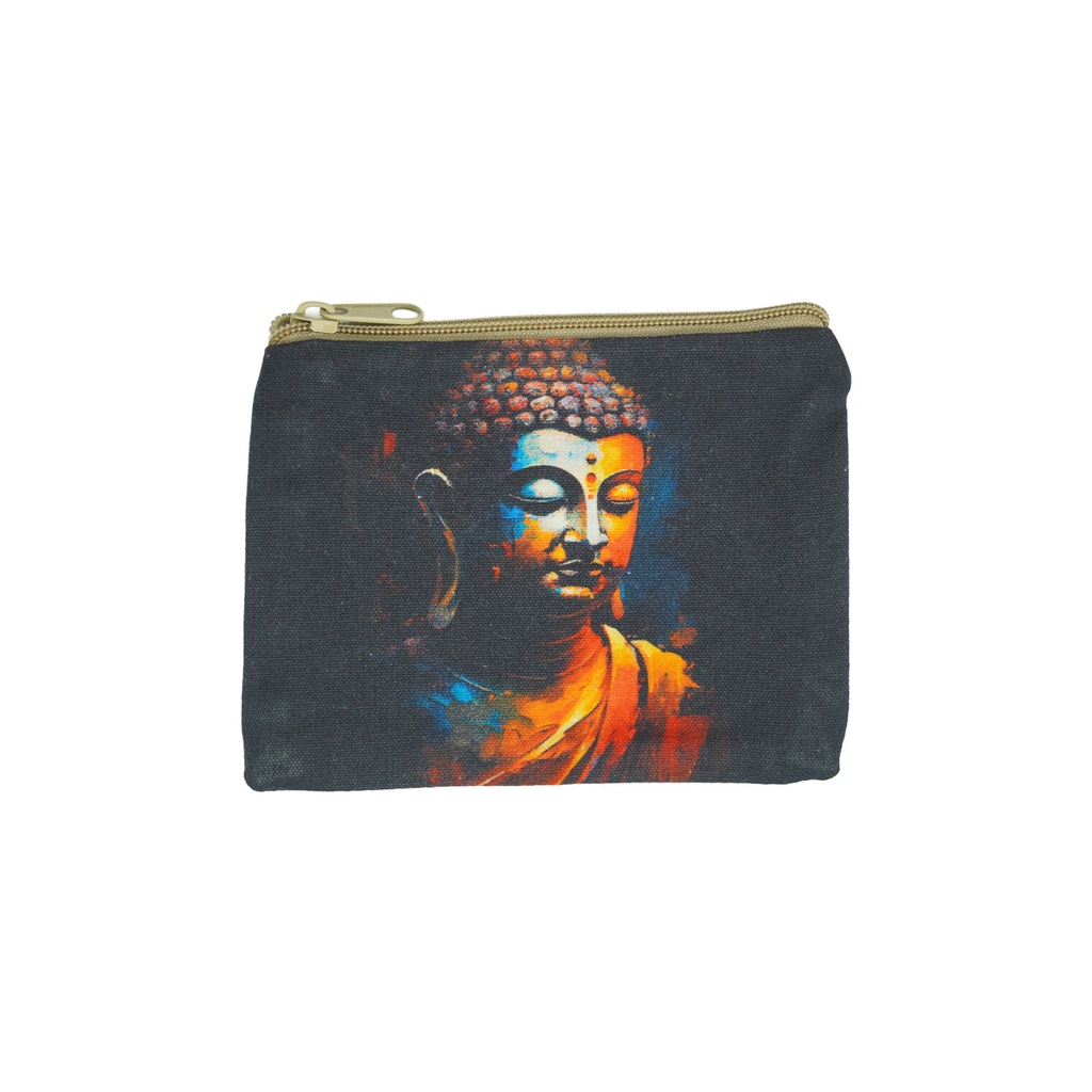 [14732] Buddha Cosmetic Purse – 6" x 4.5"