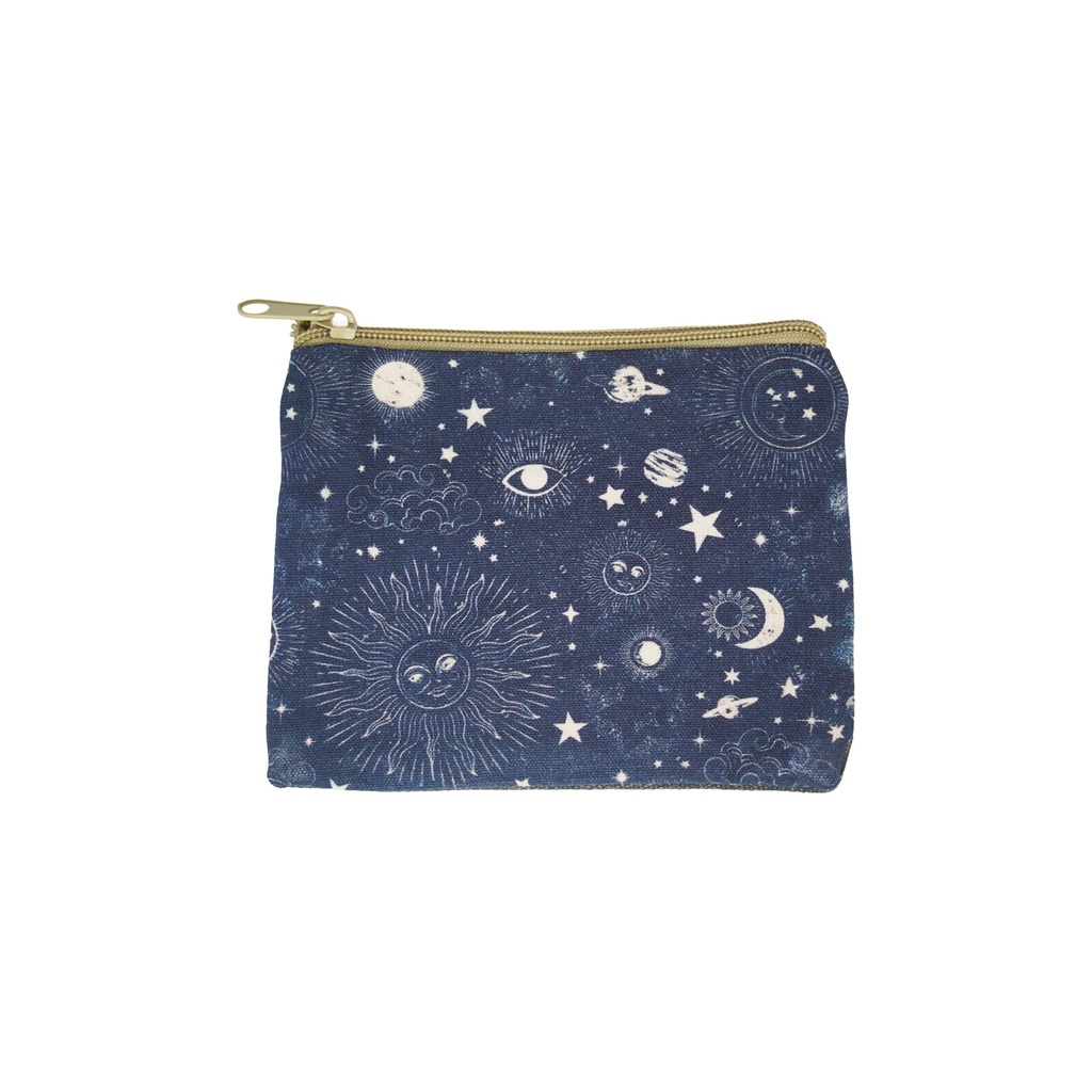 [14734] Celestial Cosmetic Purse – 6" x 4.5"