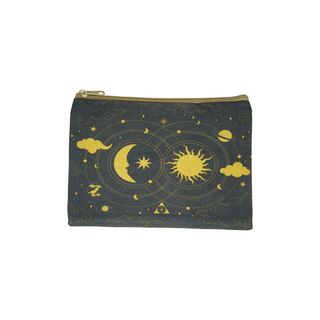 [14745] Celestial Cosmetic Purse – 8.5" x 6"