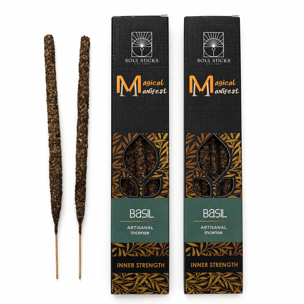 [14800] Magical Manifest Power: Basil Inner Strength Artisanal Incense Sticks