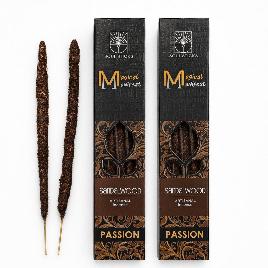 [14803] Magical Manifest Power: Sandalwood Passion Artisanal Incense Sticks