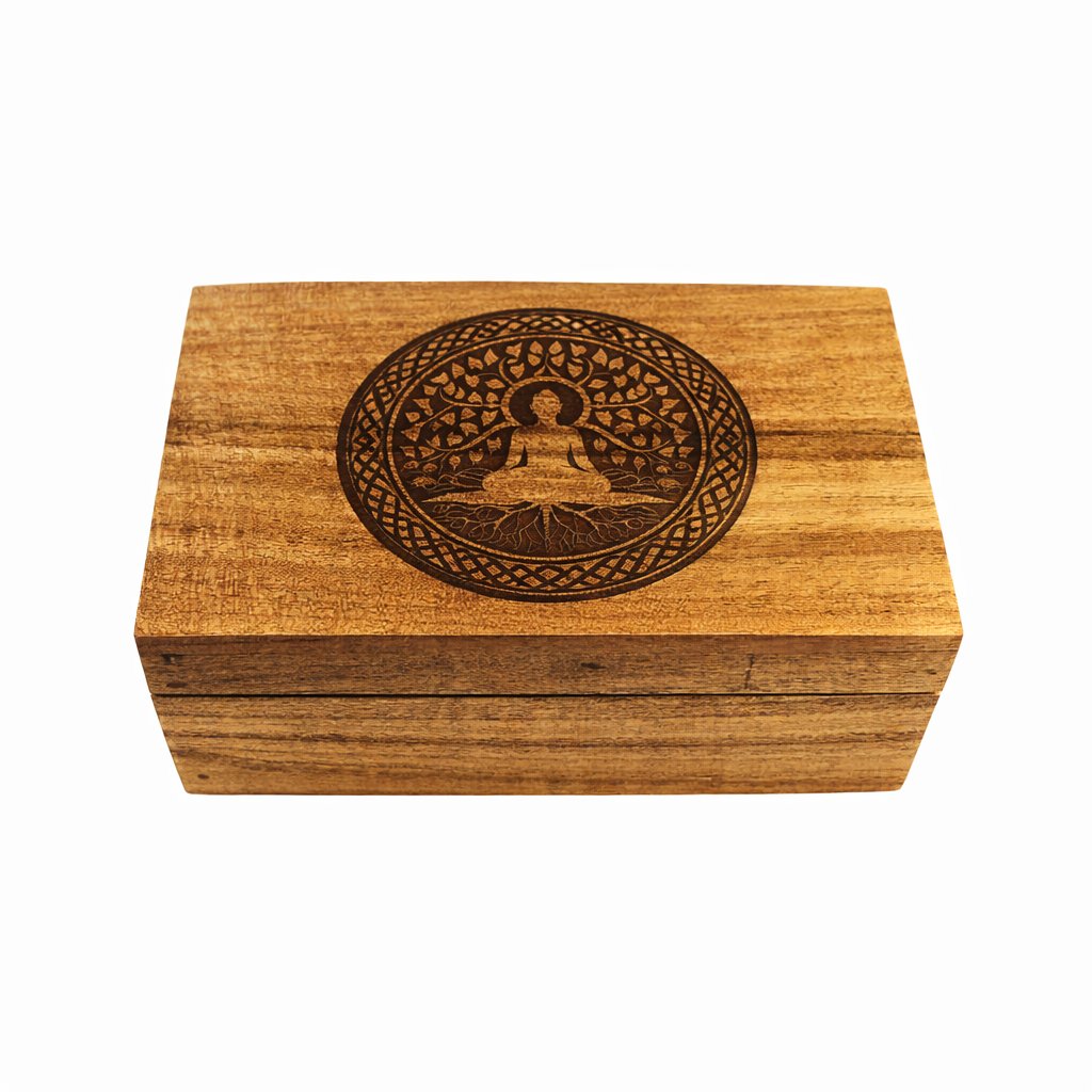 Tree of Life Meditation Wooden Box – 4" x 6"