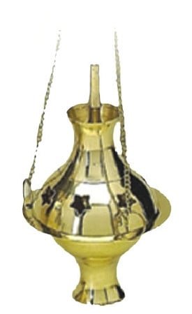 [1675] Hanging Brass Burner – 5"