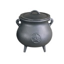 Pentacle Cast Iron Cauldron – 7"