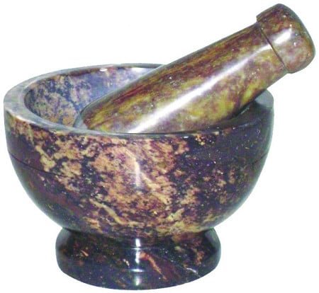 [17480] Soapstone Mortar & Pestle – 4"