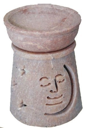 [17485] Soapstone Oil Lamp – 3" / Style 8