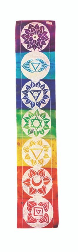 [17554] Natural Soapstone 7 Chakras Ash Catcher – 11"