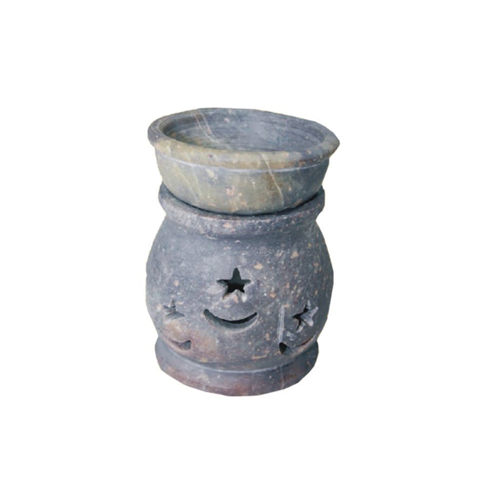 [17569] Soapstone Oil Lamp – 3.5" (Style 4)