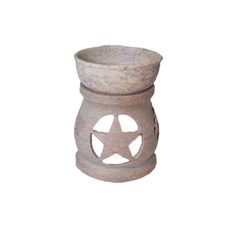 [17570] Soapstone Oil Lamp – 3.5" (Style 5)