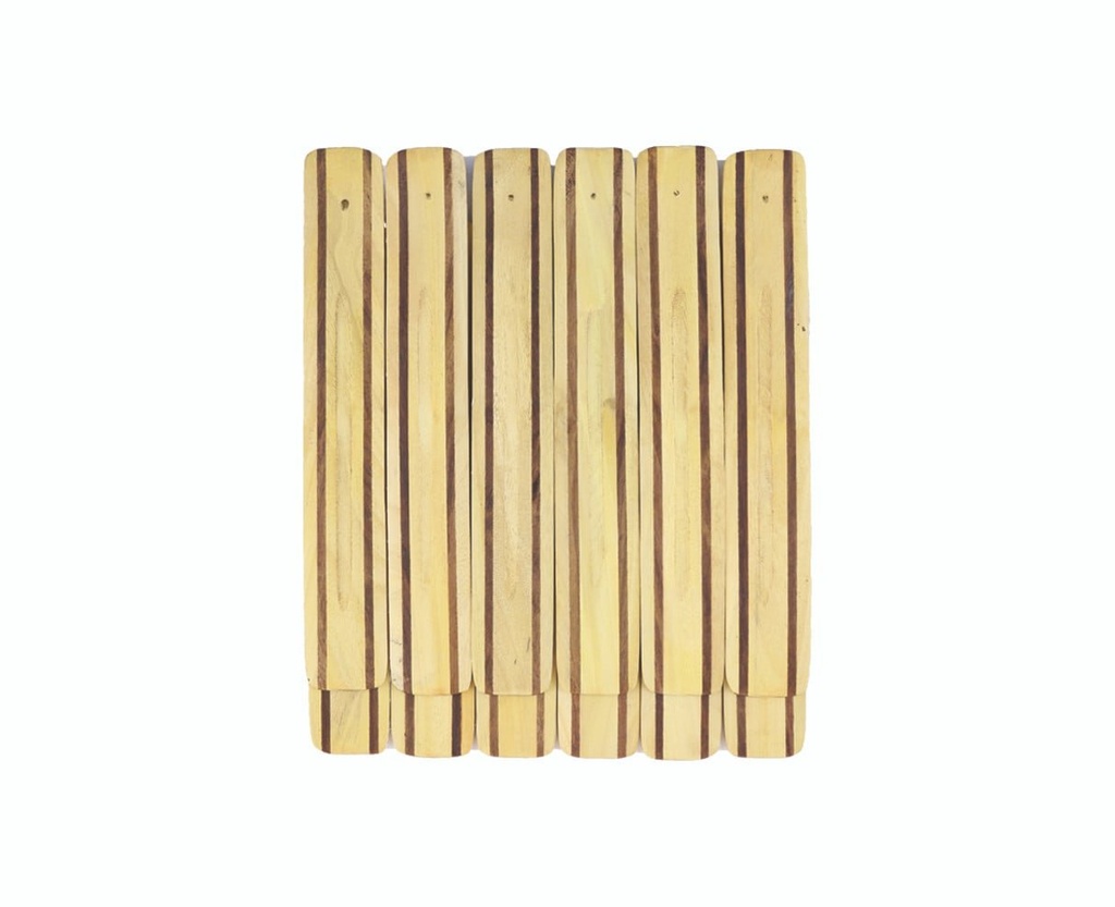 [25815] 11" Two Toned Wooden Ash Catchers – Set of 12