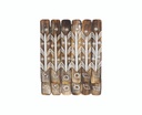11" Assorted Antique Wooden Ash Catchers – Set of 12