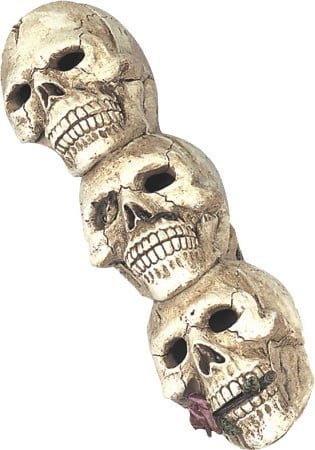 [26350] Skull Incense Burner Box – 11" Polyresin