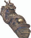 Chinese Dragon Polyresin Incense Coffin Box