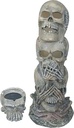Skull Incense Cone Burner – 10" Polyresin