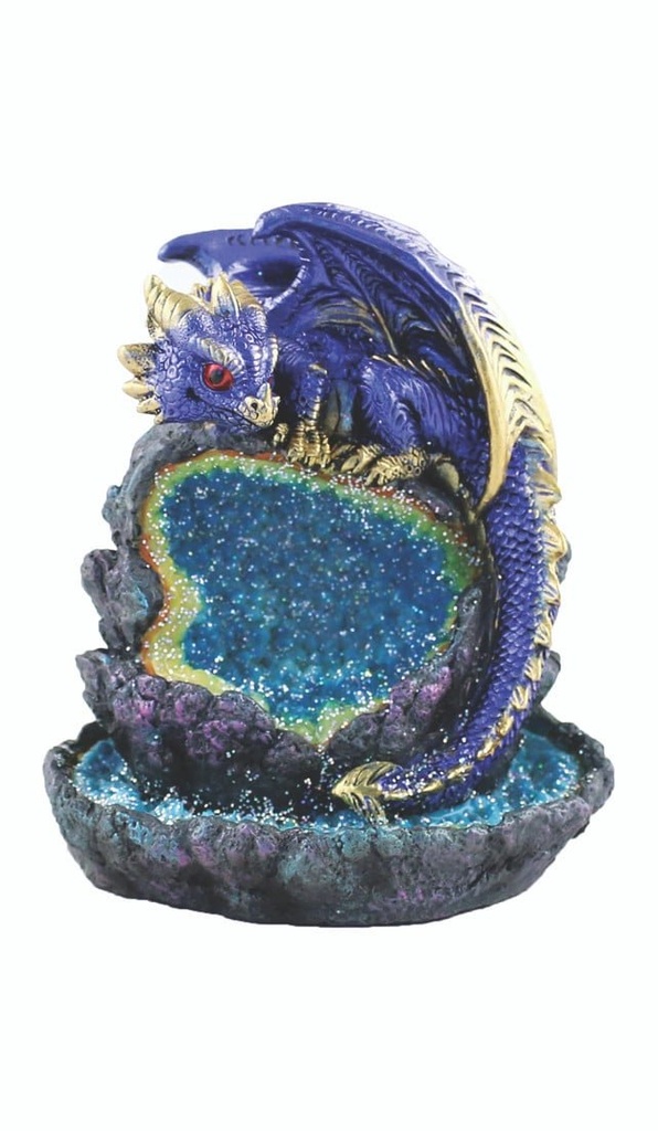 [31521] Blue Baby Dragon Backflow Burner w/ LED – 5.5"