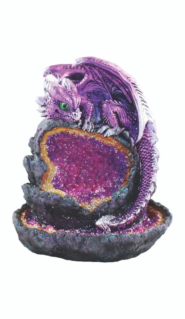 [31523] Purple Baby Dragon Backflow Burner w/ LED – 5.5"