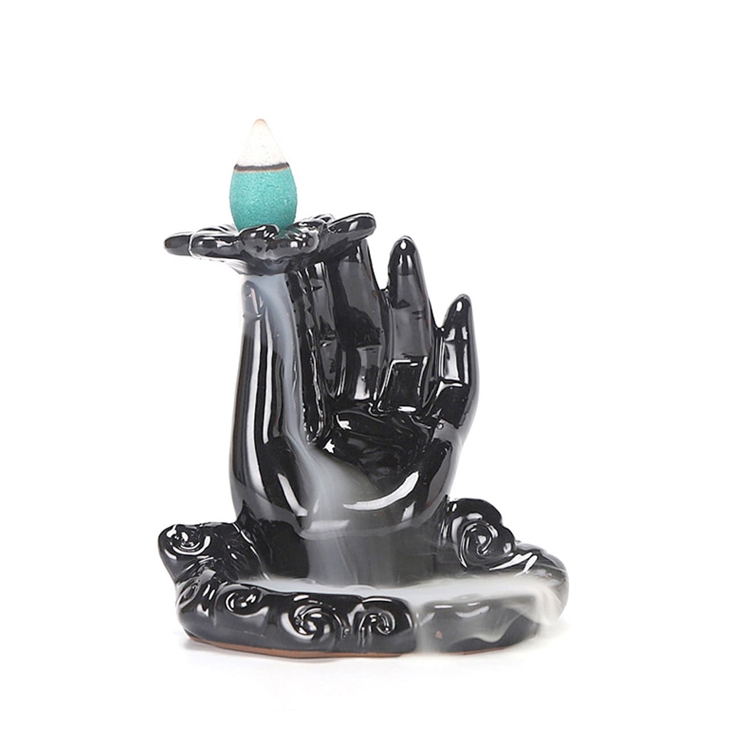 [31579] Om Hand Ceramic Backflow Burner