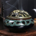 Blue Ceramic Incense Burner Bowl – 3"