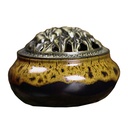 Yellow Ceramic Incense Burner Bowl – 3"