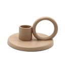4" Beige Ceramic Candle Holder & Palo Santo Burner