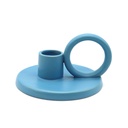 4" Light Blue Ceramic Candle Holder & Palo Santo Burner