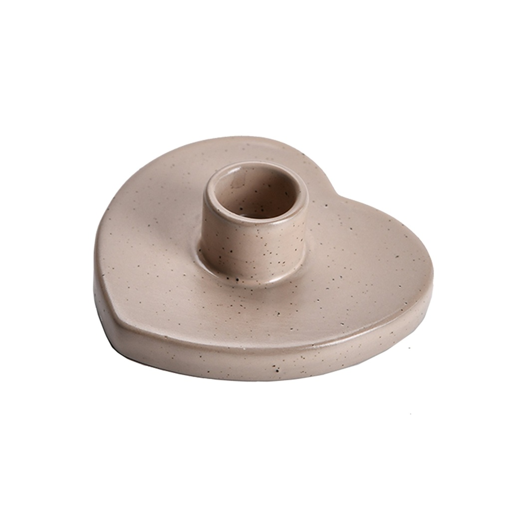[31601] 3.5" Beige Heart Ceramic Palo Santo Burner