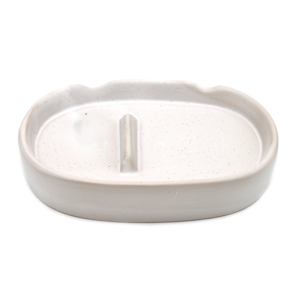 5" White Ceramic Burner Plate