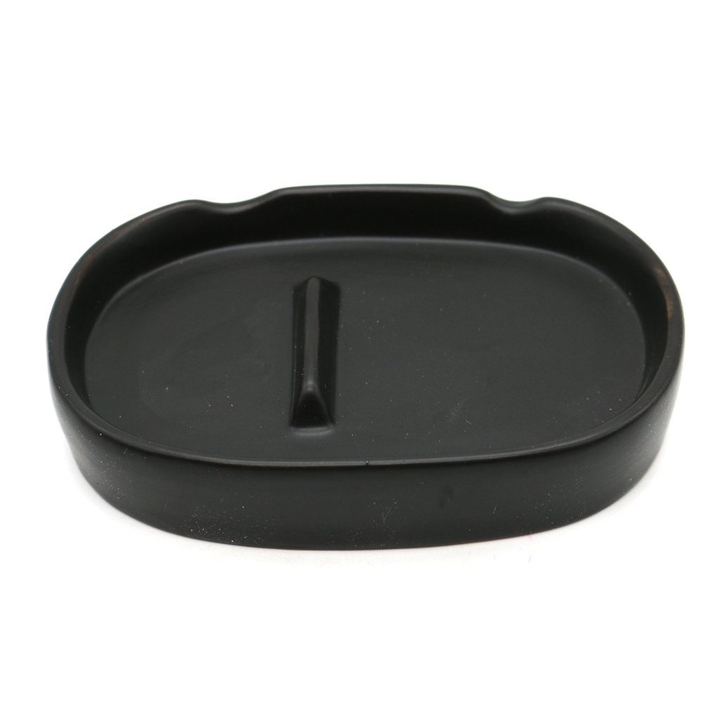 5" Black Ceramic Burner Plate