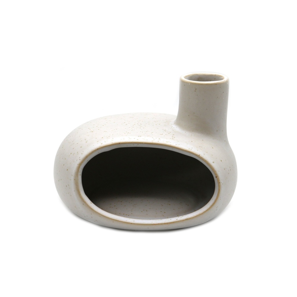 Grey Ceramic Smudge Chimney