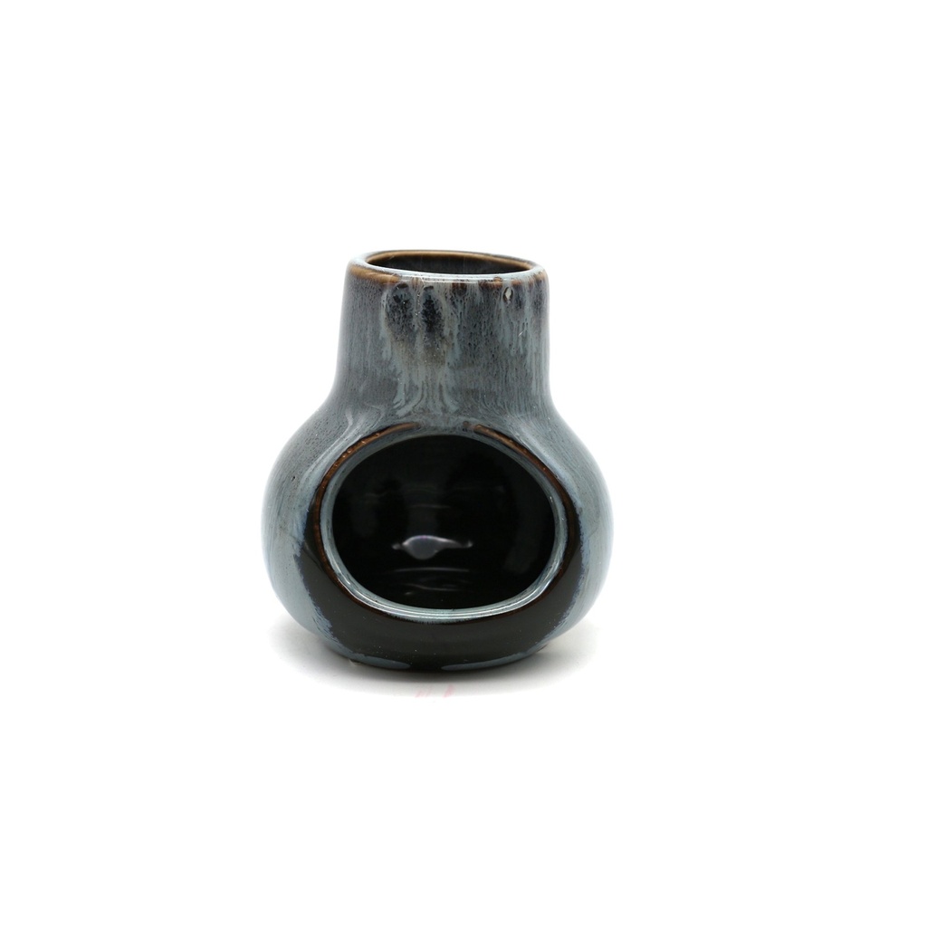 [31629] Mini Black Ceramic Palo Santo Chimney