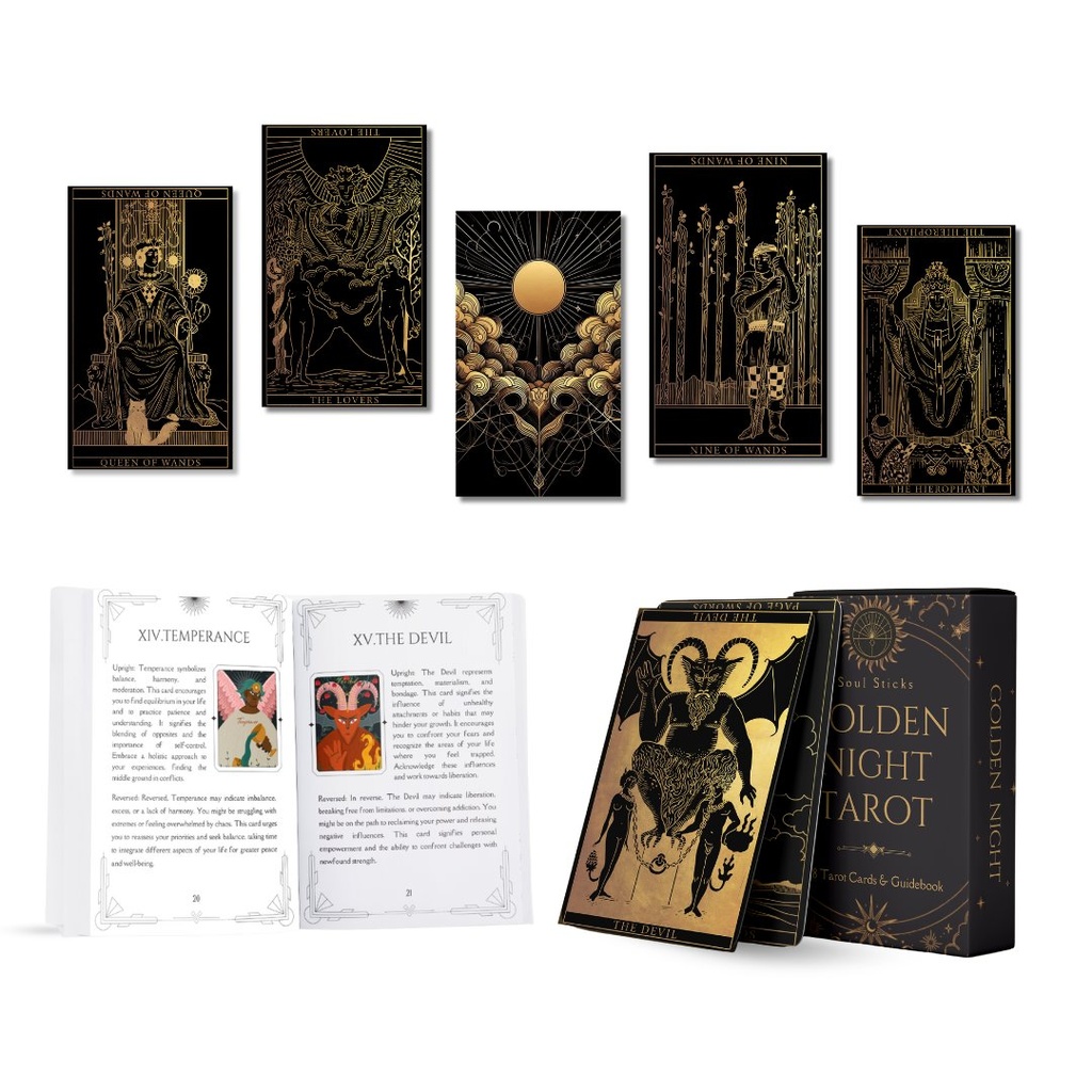 [32113] Golden Night Tarot Card Deck