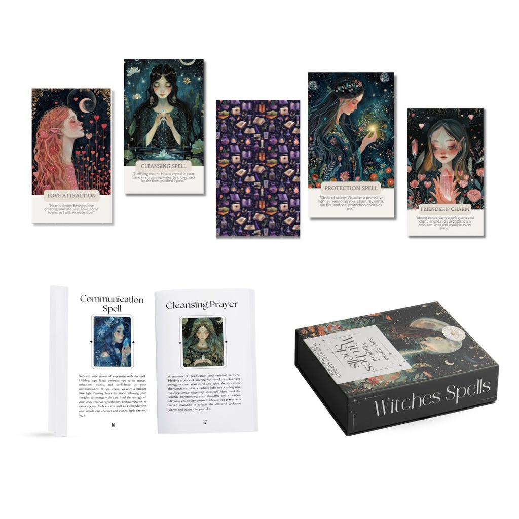 [32128] Magical Witches Spells Oracle Card Deck