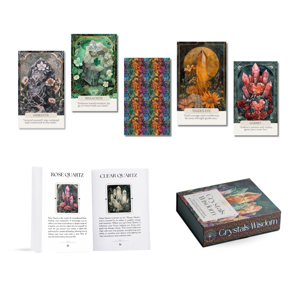 [32131] Crystals Wisdom Oracle Card Deck