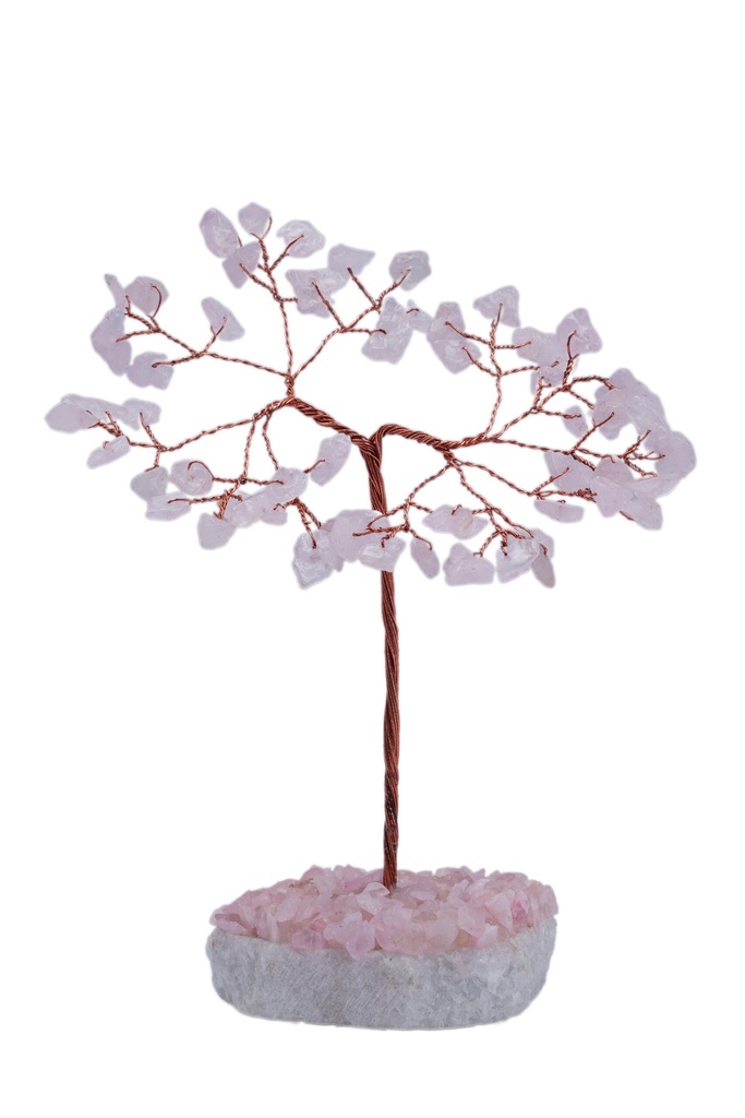 Rose Quartz Stone Crystal Tree – 60 Beads