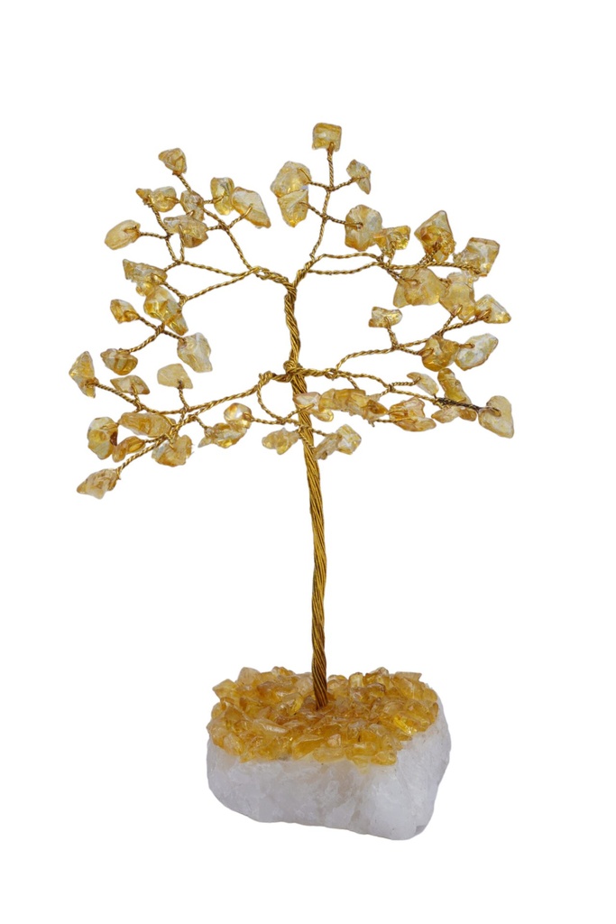 [32169] Citrine Stone Crystal Tree – 60 Beads